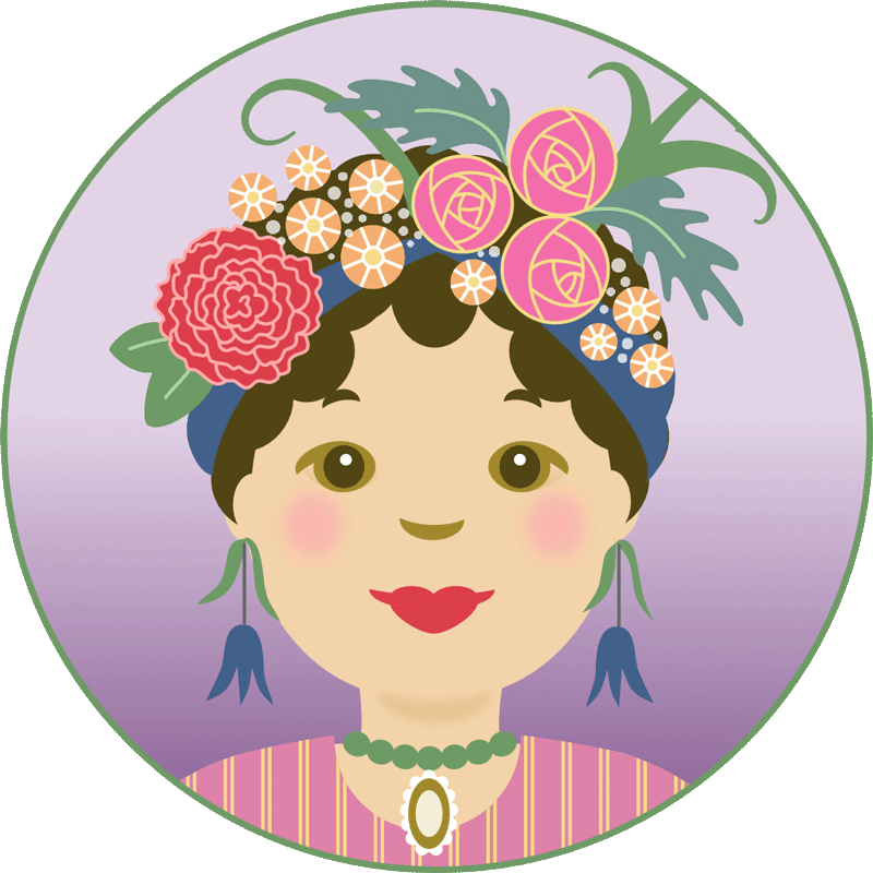 Clarrie with flower crown